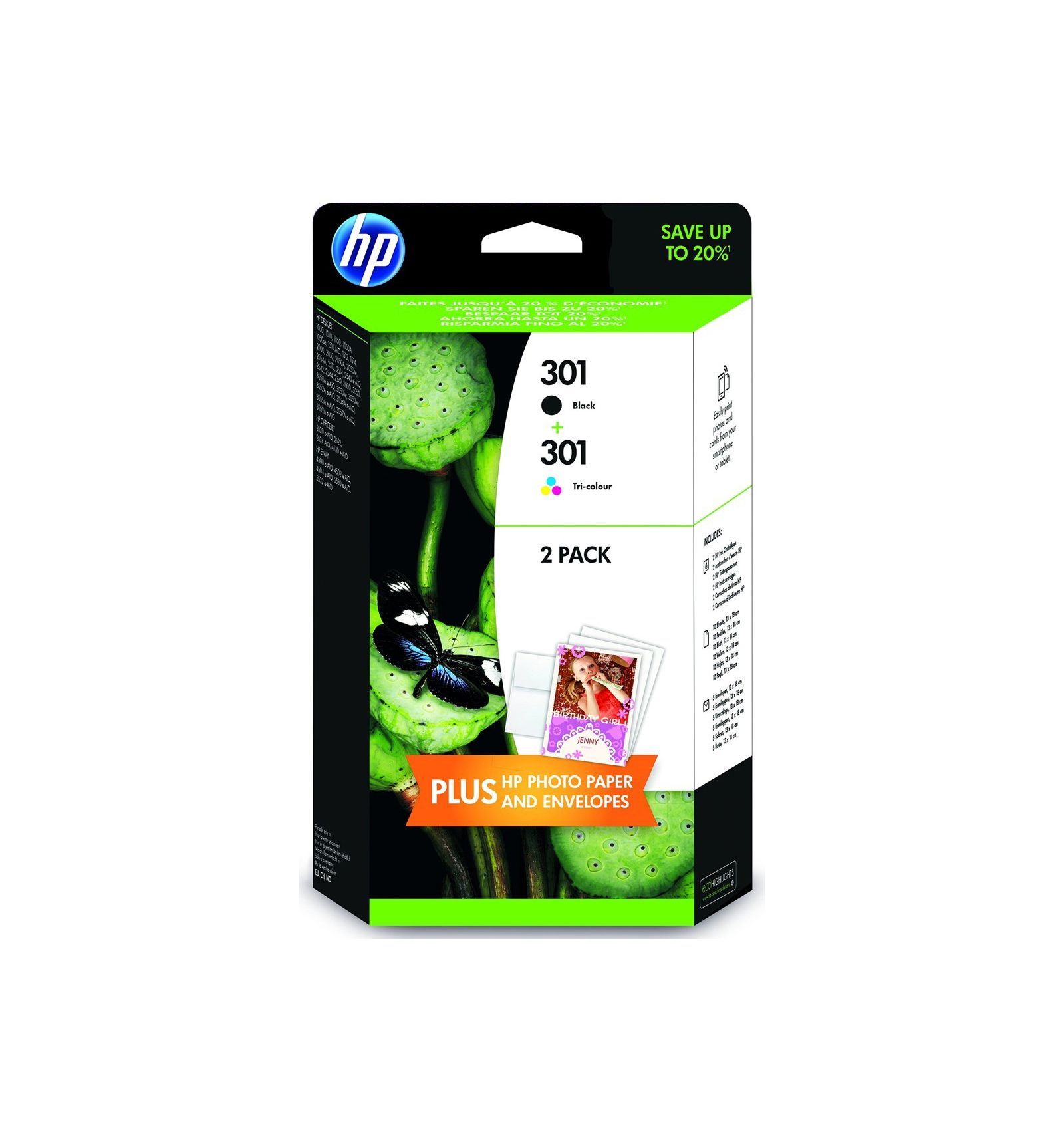 Cartouche Hp Pack De Noir Couleur Cyan Magenta Jaune Original