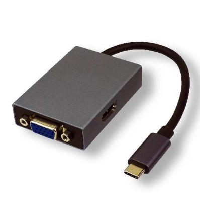 Convertisseur USB Type C vers HDMI et VGA avec USB 3.0 USB3C-HVU MCL Samar
