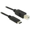 Câble USB Type C 2.0 Mâle / B Mâle 1m Delock