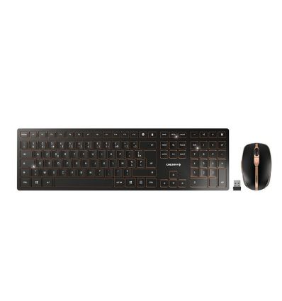 Pack clavier et souris sans-fil DW 9100 SLIM noir bronze Cherry