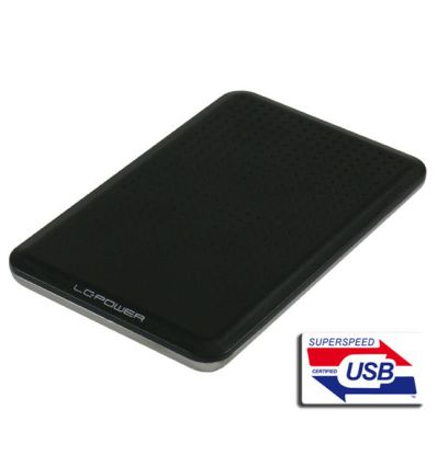 Boitier externe USB3 pour HDD 2,5" sata noir alu LC-POWER