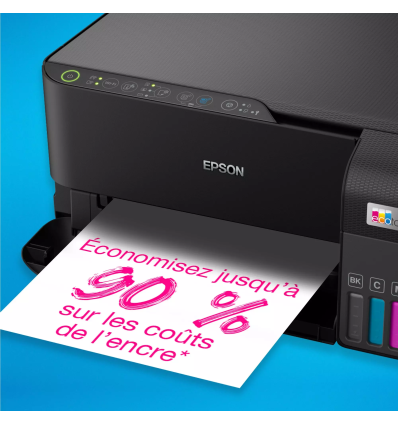 Imprimante multifonction A4 Wi-Fi 3 en 1 Jet d'Encre Couleur EcoTank ET-2830 Epson