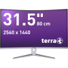 31,5" 5ms 2560x1440 TERRA LCD/LED 3280W V3 silver/white CURVED USB-C/HDMI/DP 3030219 Terra Wortmann 