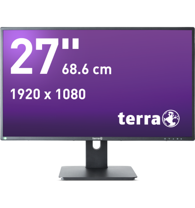 27" 5ms 1920x1080 TERRA LCD/LED 2756W PV V3 noir DVIHDMI/DP 3030207 Terra Wortmann 