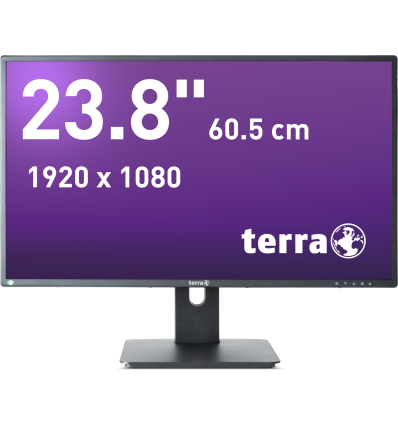 24" 5ms 1920x1080 TERRA LCD/LED 2456W PV V3 Noir DP/HDMI GREENLINE PLUS 3030206 Terra Wortmann 