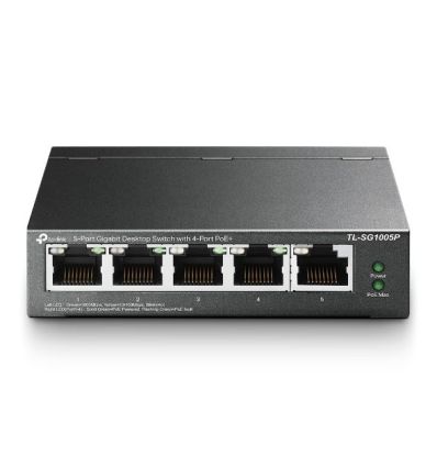 Switch 5 ports Gigabit avec 4 ports PoE TL-SG1005P TP-LINK 