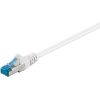 Cordon RJ45 réseau Catégorie 6A SSTP (S/FTP) Droit 3m Blanc Goobay 