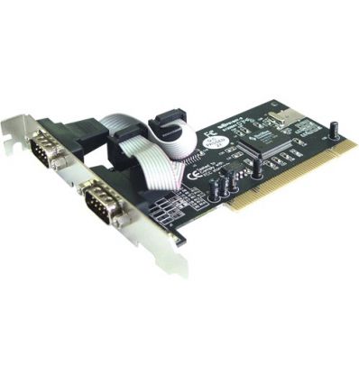  Carte série PCI 2 ports RS232 16C550 2x DB9 I-390 STLab 