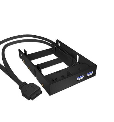  Hub USB 3.0 interne 2 ports et support HDD 2,5" IB-AC615 IcyBox 