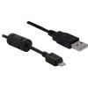  Câble USB 2.0 A Mâle - Micro USB A Mâle 2m ferrite 82332 Delock 