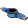  Câble enrouleur USB 3.0 A mâle - A femelle 1m 