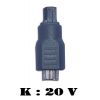 Connecteur K PSMIP5-K20 pour PSMIP505NB/PSMIP506NV Dell 20V MAX IN POWER