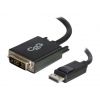 Câble multimédia DisplayPort Mâle - DVI D Mâle 2m 84329 C2G