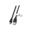 Câble USB 2.0 A-MiniB M - M Noir - 1 m
