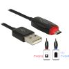 Câble USB 2.0 A M - Micro B M 1m voyant de charge 83573 Delock