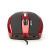Souris optique filaire rouge 800-1600 dpi 6 boutons Red Tick NGS