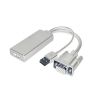 Adaptateur VGA+USB M vers HDMI F (Full HD 60Hz) - 0.2m Oem Ajyeweb