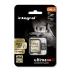 Carte µSD XC + adaptateur SD 256 Go CL10 UltimaPro X Gold INMSDX256G10-95/90U1 Intégral