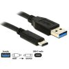 Câble USB SuperSpeed 3.1 A M > Type C 50cm Delock