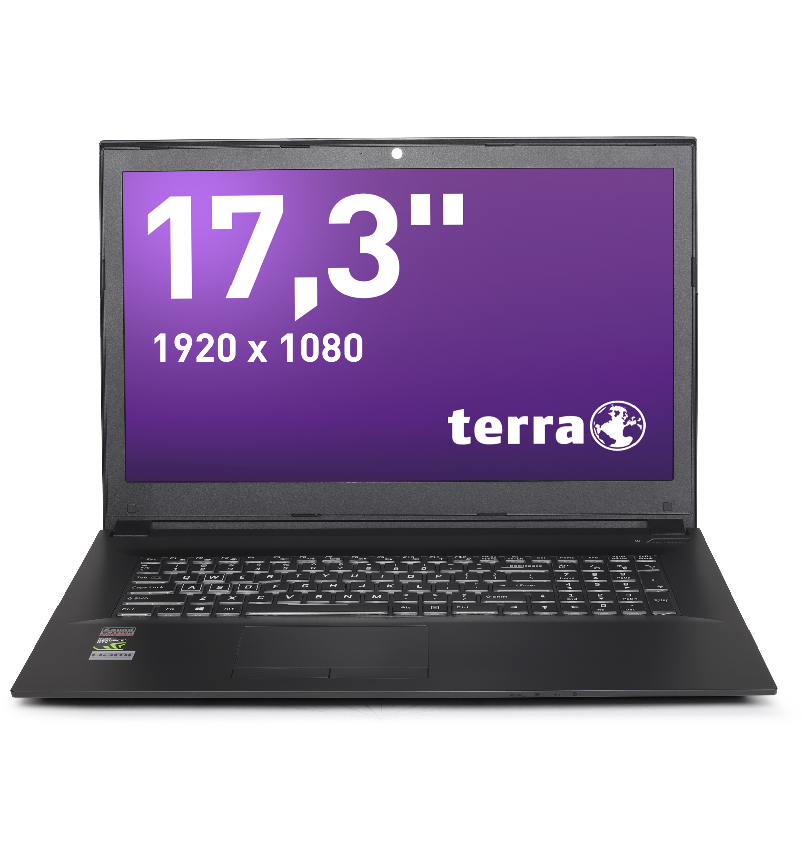 Ordinateur portable 17" TERRA MOBILE 1776P i7-8750H W10 Home 8Gb 240GB